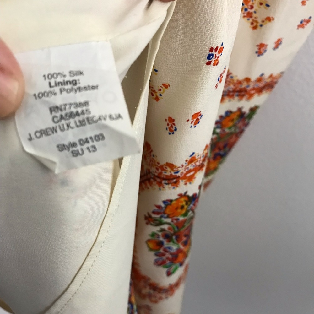 Madewell Silk Twist-Back Floral Dress Pockets 2 A6 - Picture 8 of 8